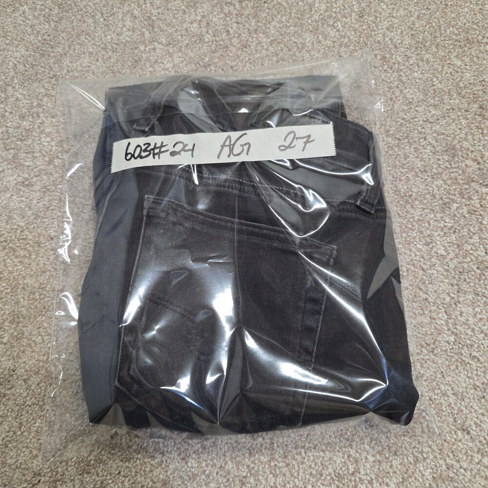 AG Adriano Goldschmied Black Mari High-Rise Slim Straight Jeans Women's 27x29.5 - Picture 16 of 16